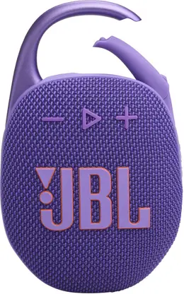 JBL Clip 5 with 12hrs of Playtime,Pro Sound, Integrated Carabiner,Dust & Waterproof 7 W Bluetooth Speaker