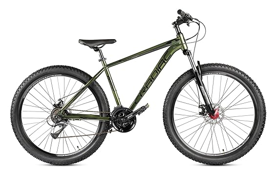 CRADIAC - Alpha | MTB 21 Gear Cycle for Boys & Adults | 29 INCH Alloy Cycle for Men| Mountain Bike with 6061 Aluminium Frame, Disc Brakes, Suspension Fork & Double Wall Alloy Rim | 15+ Years 5.8FT+